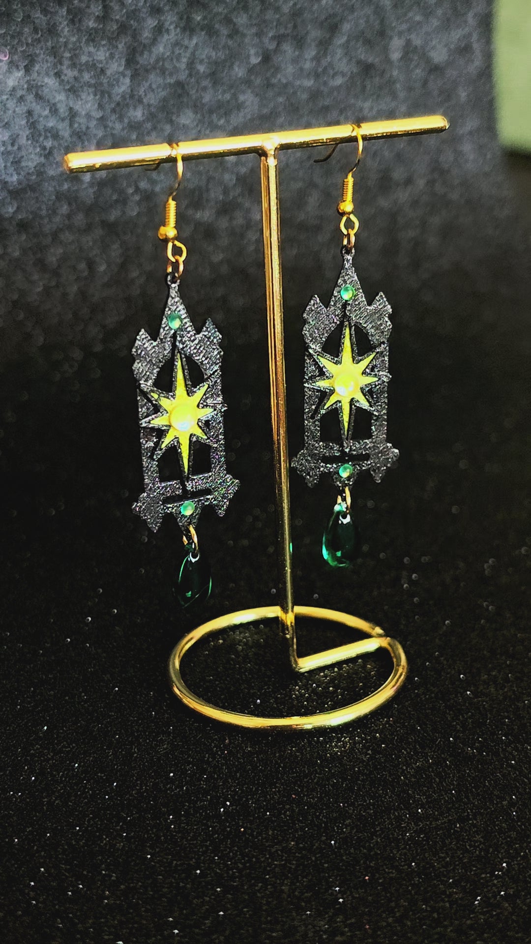 Pendientes Trono de Cristal | Romantasy Fantasy Earrings | WitchBelyArt