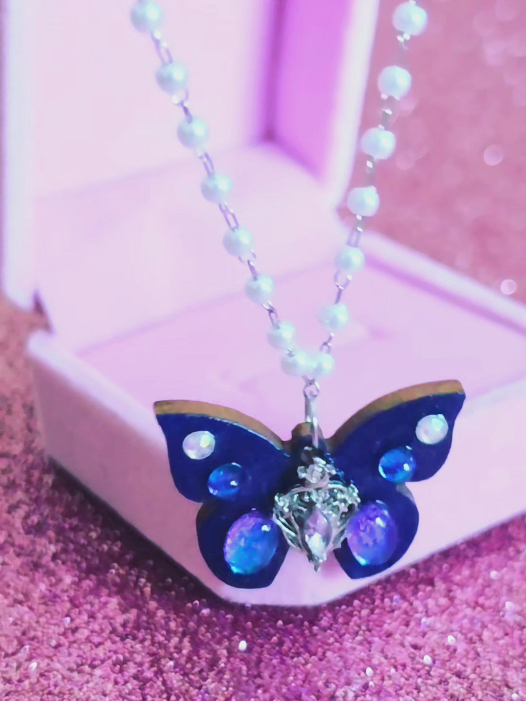 Collar Blue Dream Fairycore Fantasy Fae Romantasy Quicksilver