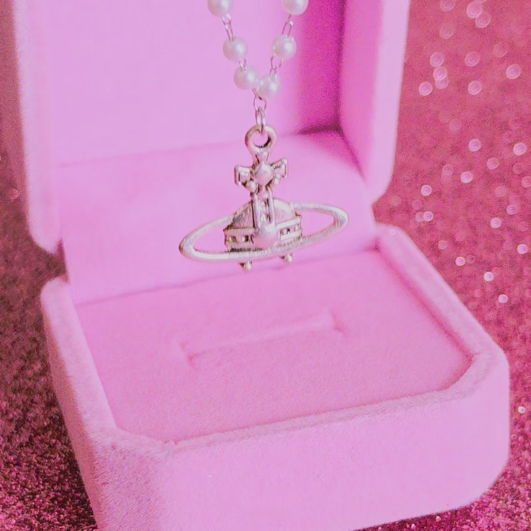 Collar Nana Anime – Collar de Acero Inoxidable con Perlas y Charm