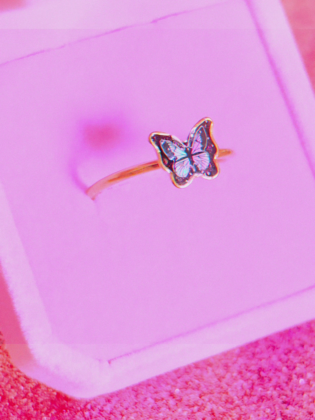 Fae Ring – Anillo de Mariposa Iridiscente Fairycore | WitchBelyArt