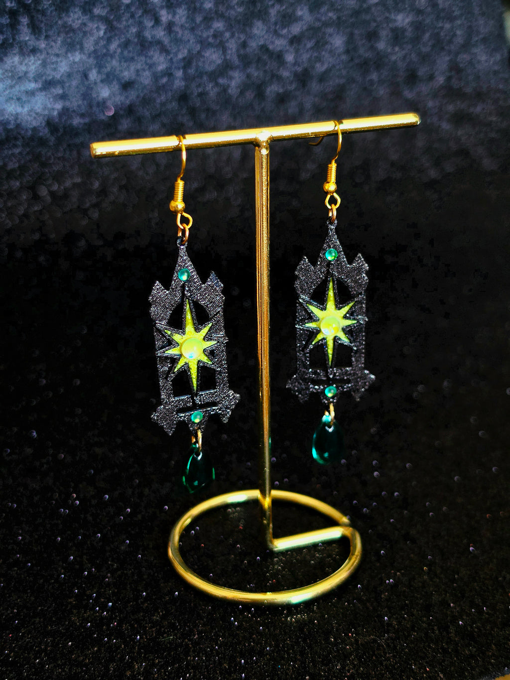 Pendientes Trono de Cristal | Romantasy Fantasy Earrings | WitchBelyArt
