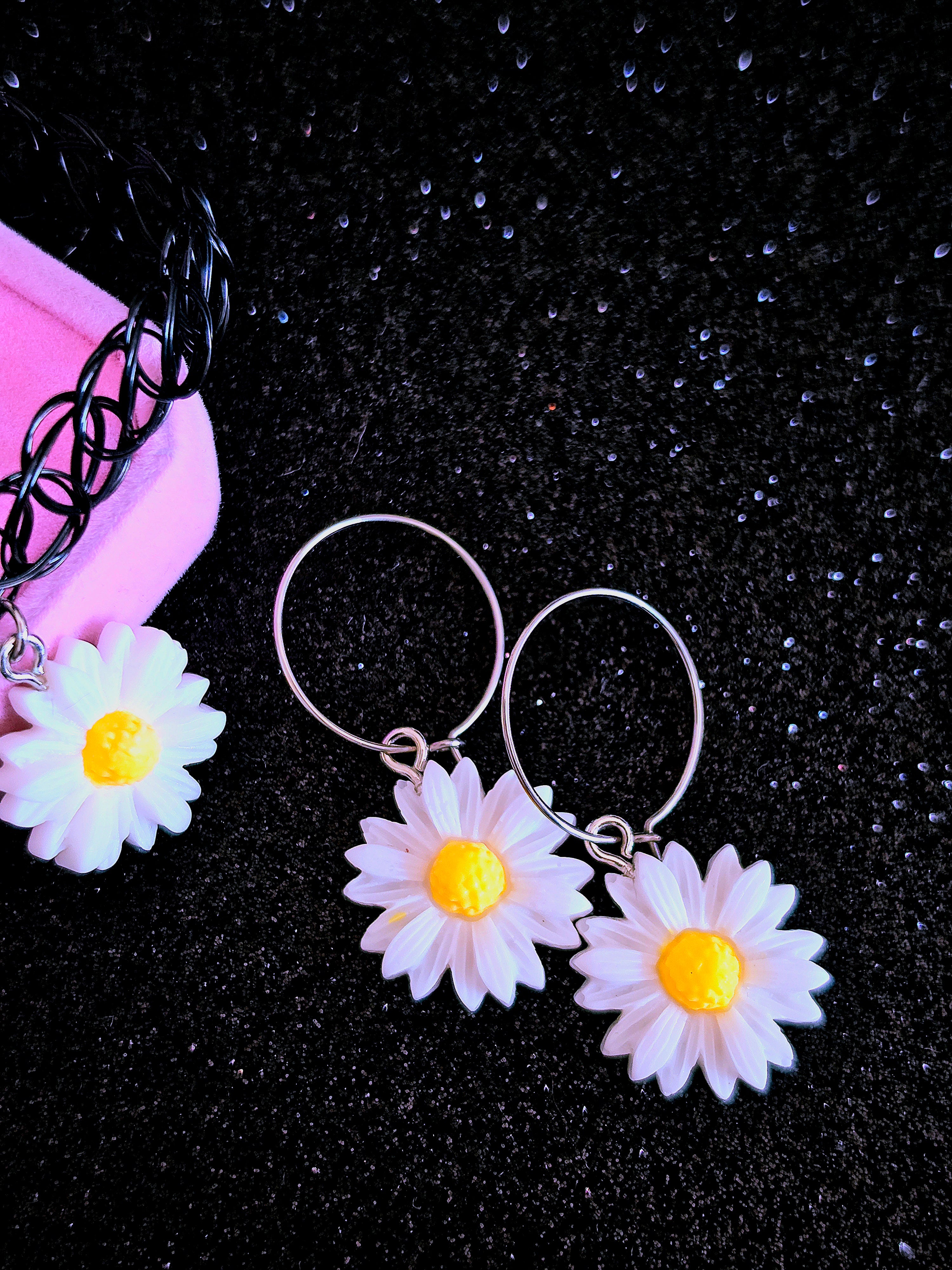 Conjunto Gargantilla y Pendientes de Margaritas Fairycore