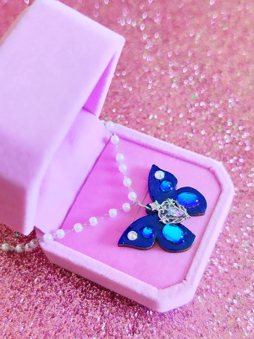 Collar Blue Dream Fairycore Fantasy Fae Romantasy Quicksilver
