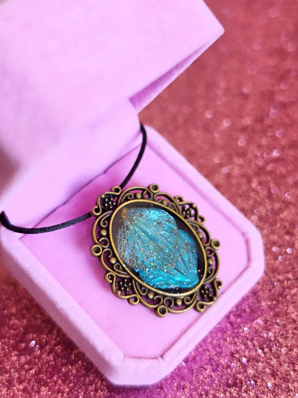 Collar Hortensia en Resina | Joya Artesanal Hecha a Mano