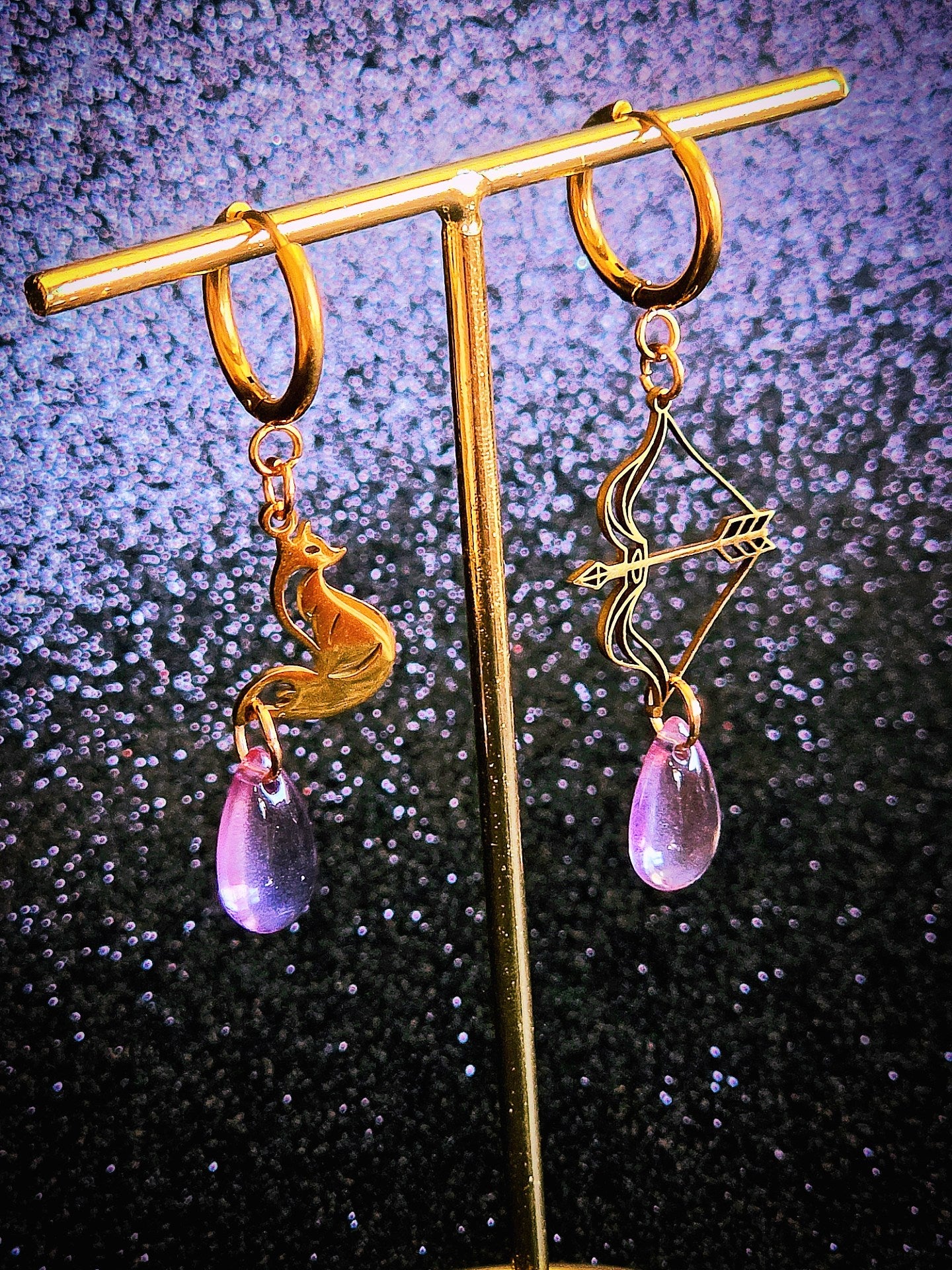 Pendientes Once Upon a Broken Heart | Acero Inoxidable Romantasy 🦊
