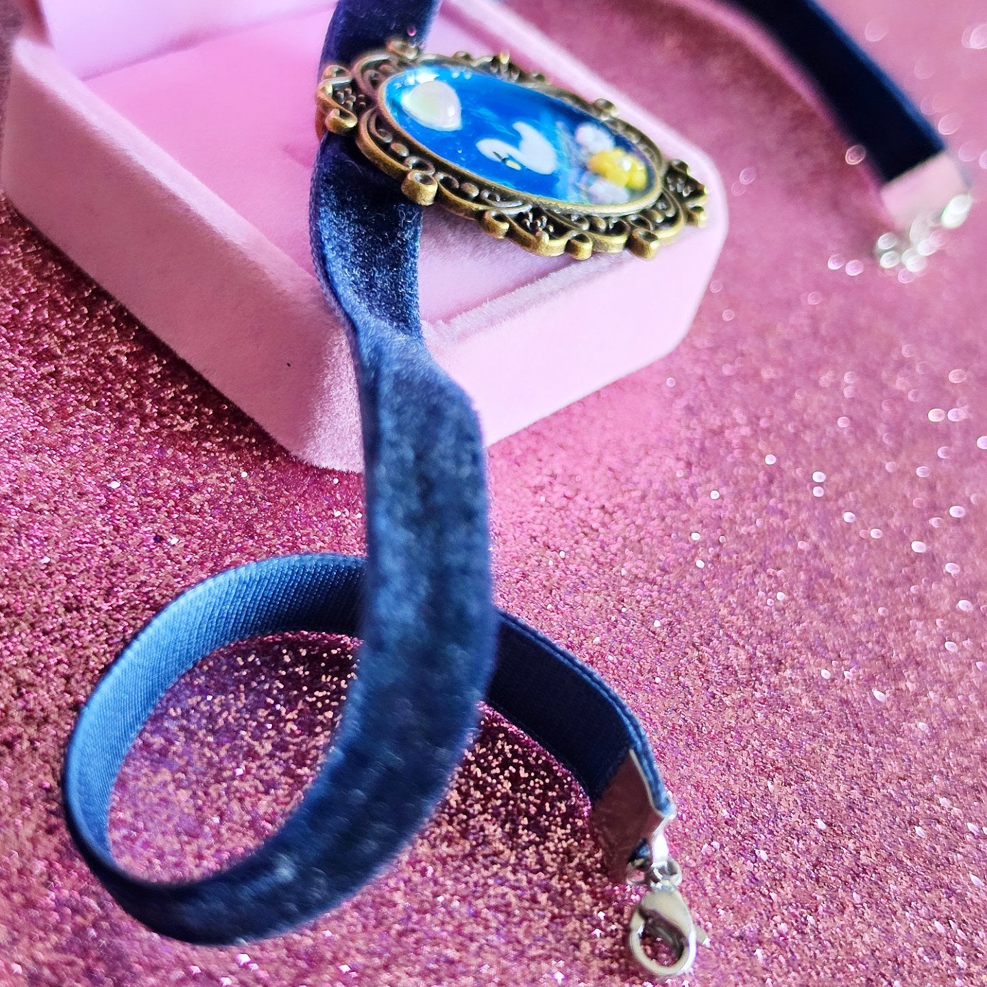 Gargantilla terciopelo Odette Vintage Coquette Swan