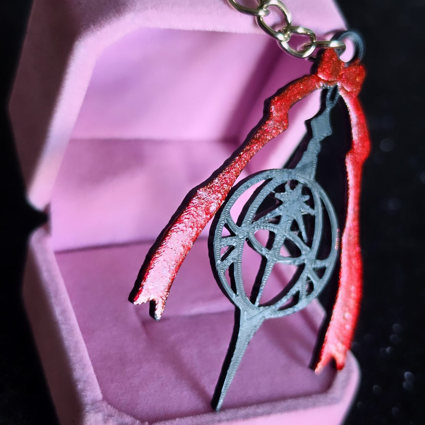 Llavero anime Madoka Magica Semilla del Dolor Cosplay Dark