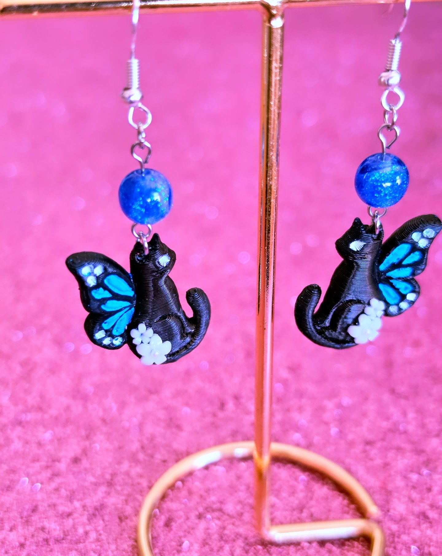 Pendientes Fairy Cats Fantasy Romantasy – Joyería Hecha a Mano