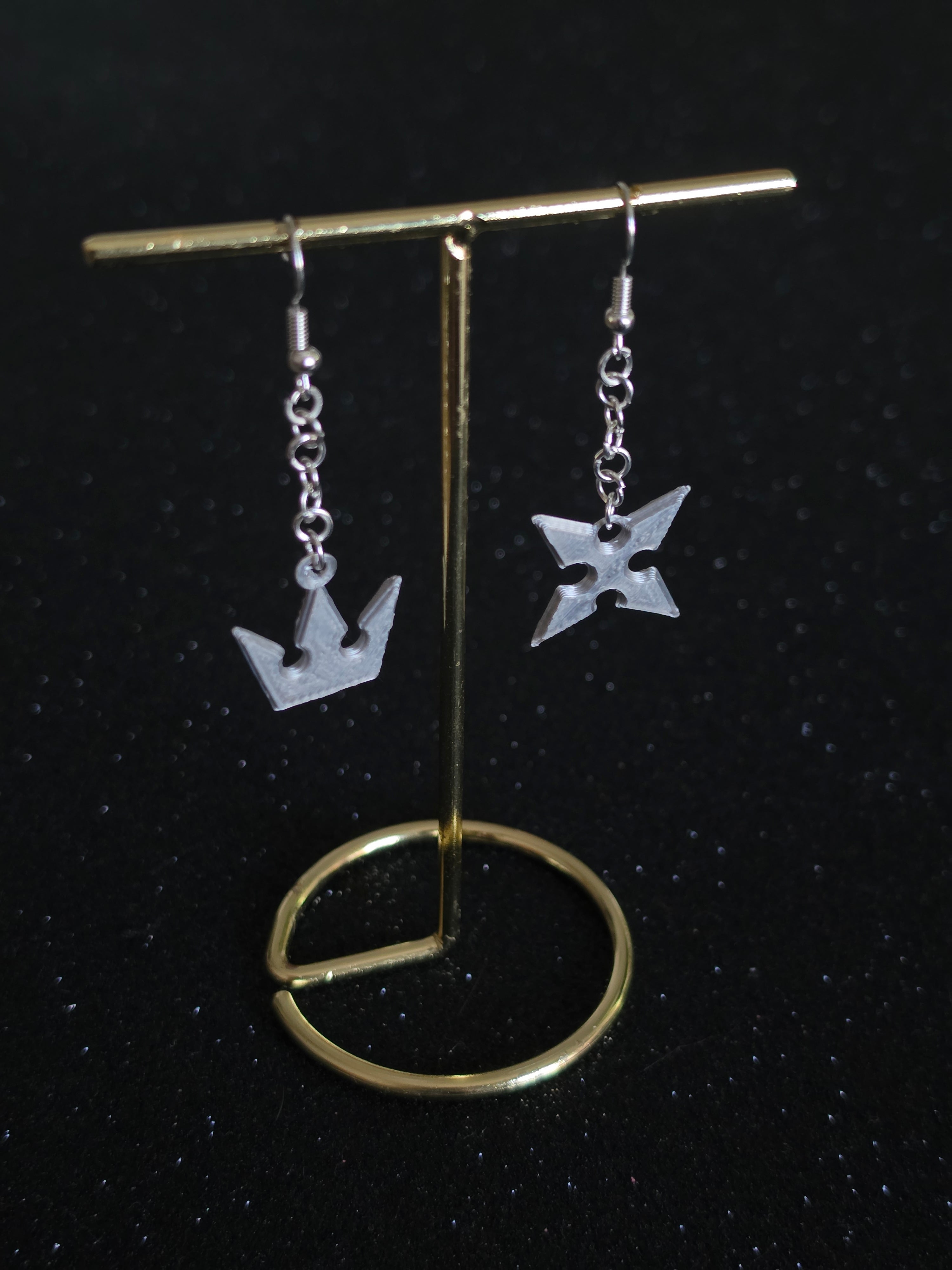 Pendientes Kingdom Hearts – Sora & Roxas | Joyería Geek Hecha a Mano
