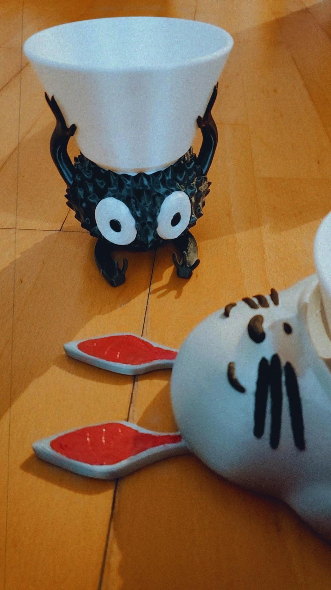 Cuencos Totoro y Susuwatari Studio Ghibli – Decoración 3D Pintada a Mano