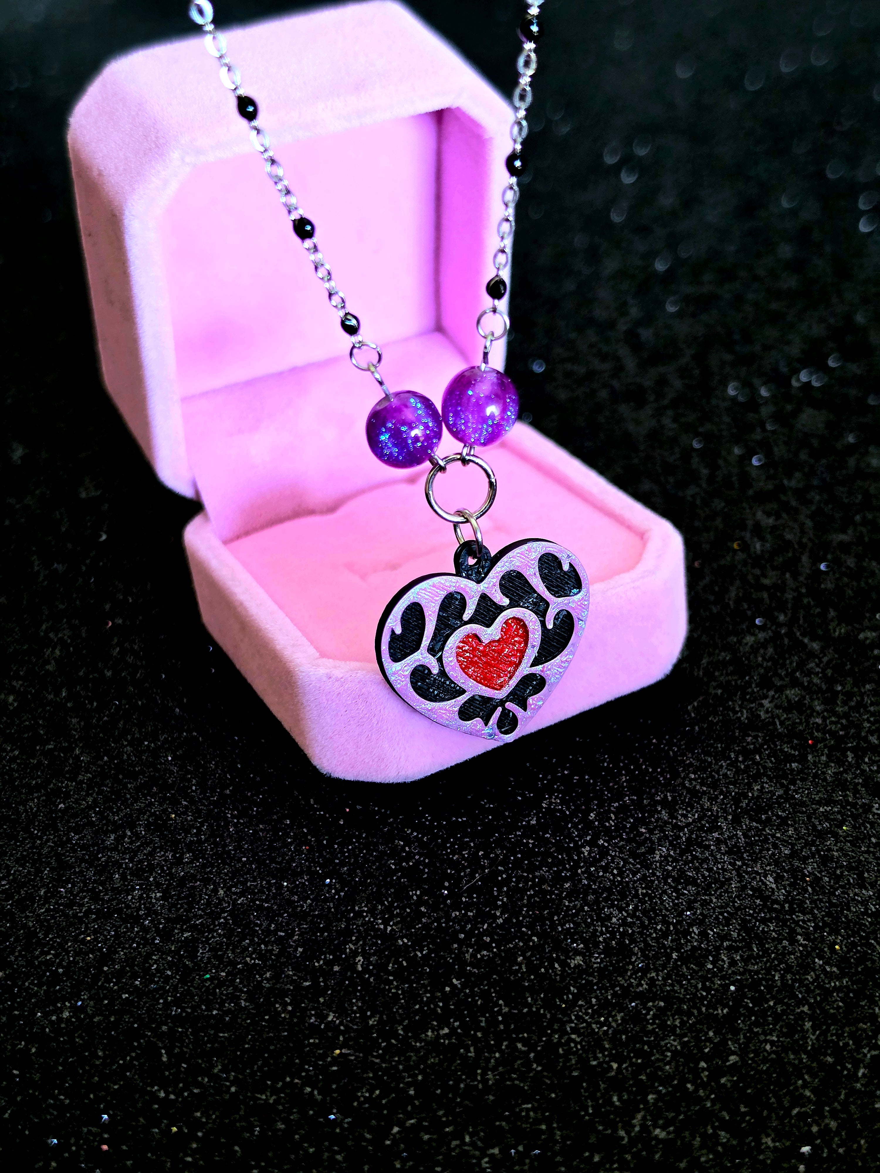 Collar Zelda Heart Container – Gargantilla Hecha a Mano
