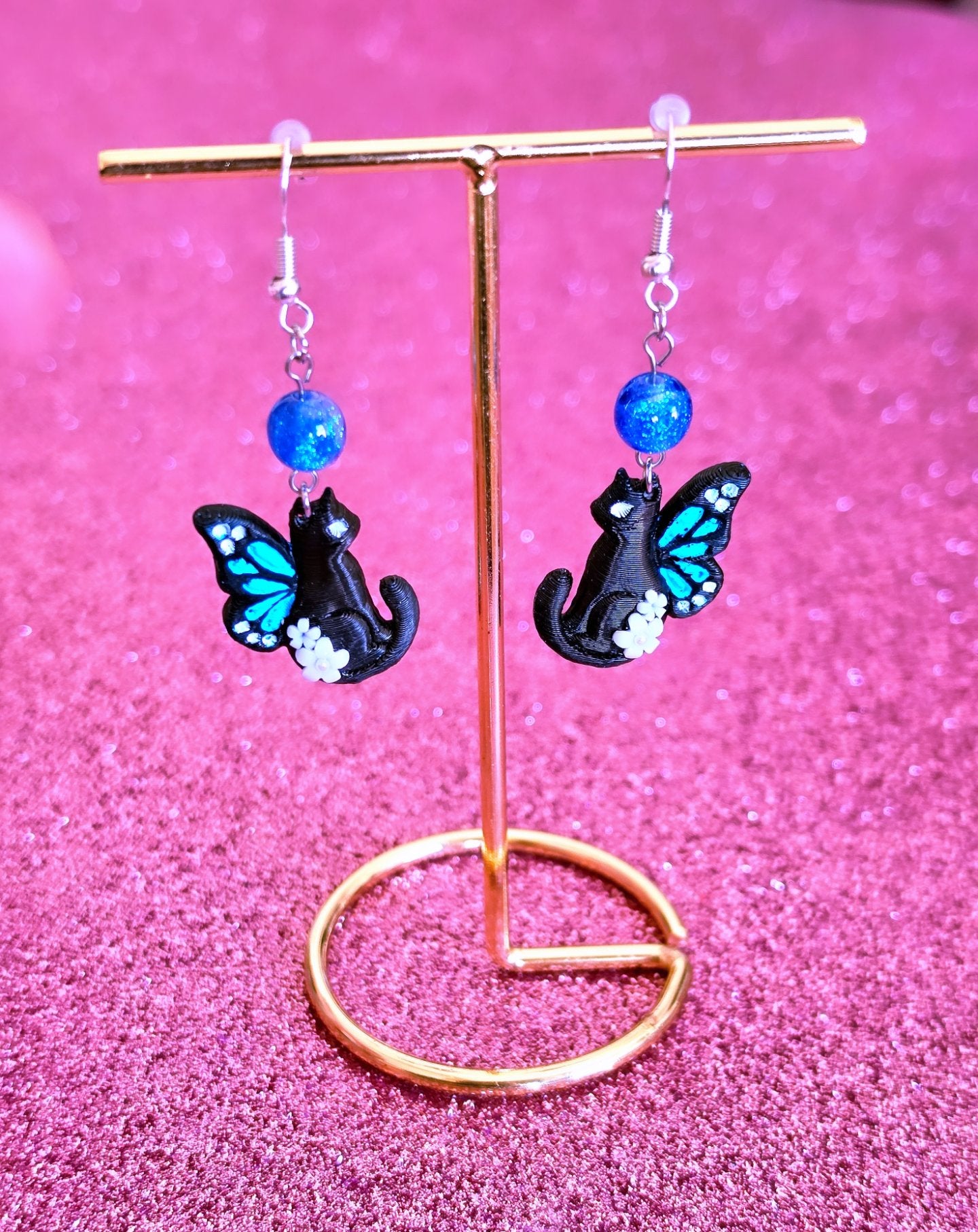 Pendientes Fairy Cats Fantasy Romantasy – Joyería Hecha a Mano