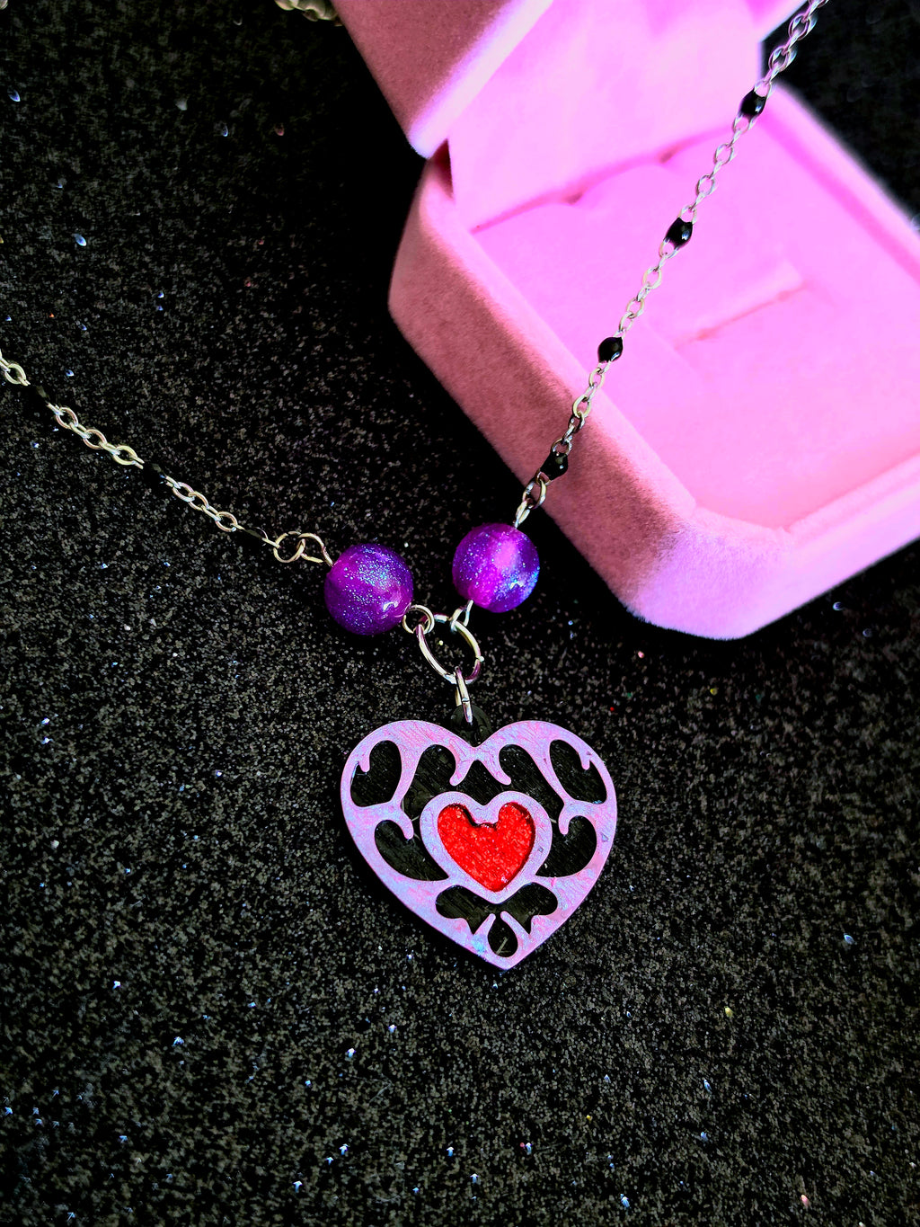 Collar Zelda Heart Container – Gargantilla Hecha a Mano