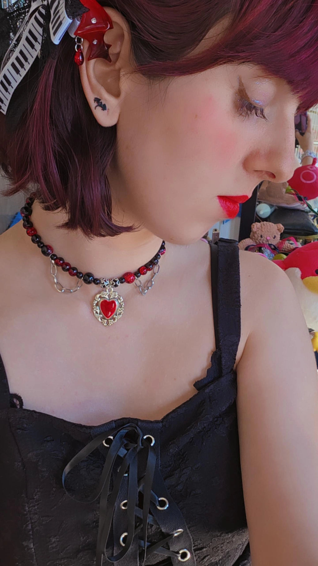 Gargantilla Death Note Goth | Choker Hecho a Mano Acero Inoxidable