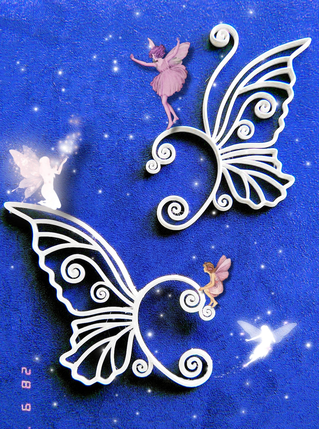 Ear Cuff Fae Fantasy – Pendientes Sin Agujero 3D Fairycore Romantasy | WitchBelyArt