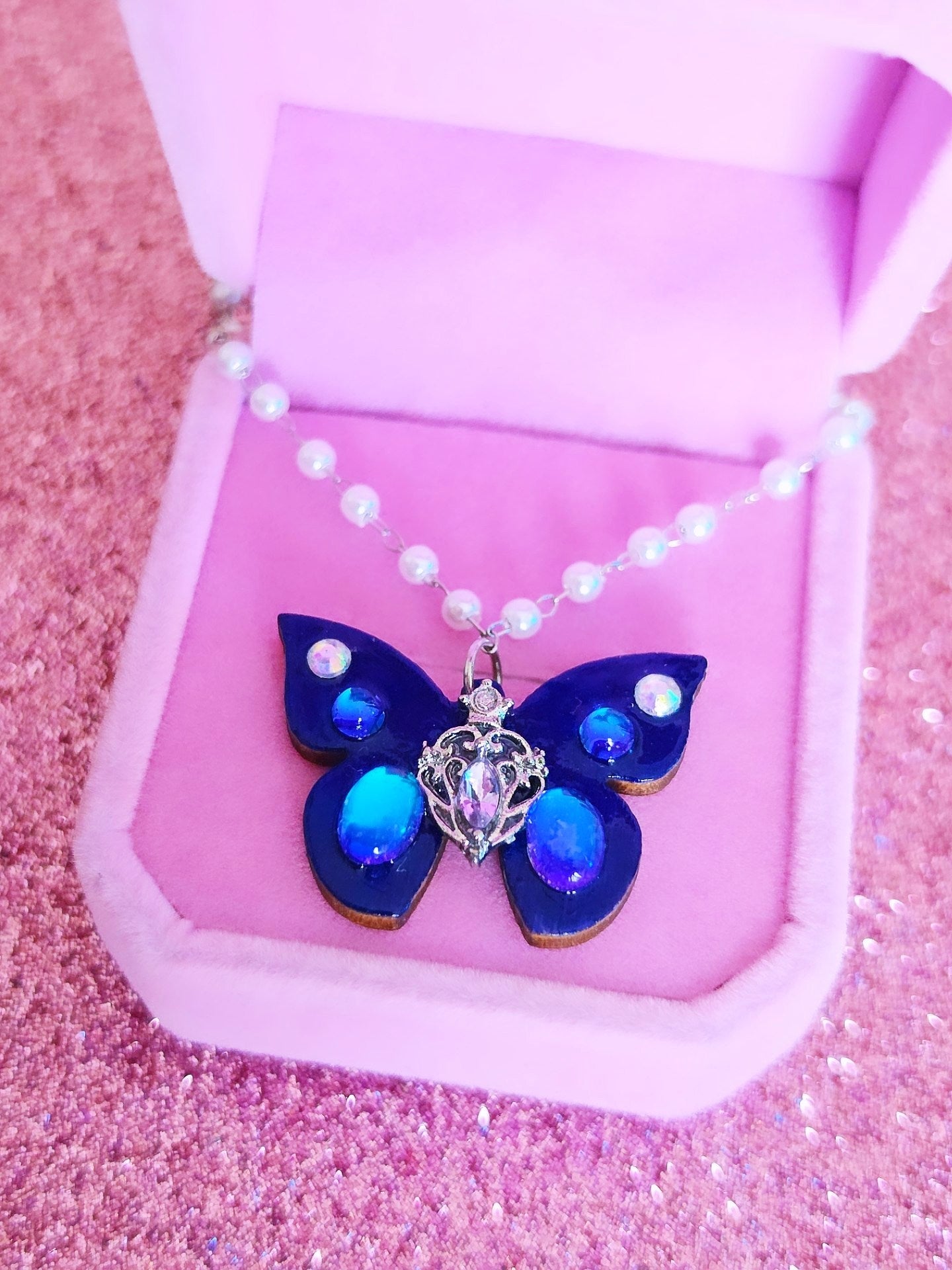 Collar Blue Dream Fairycore Fantasy Fae Romantasy Quicksilver