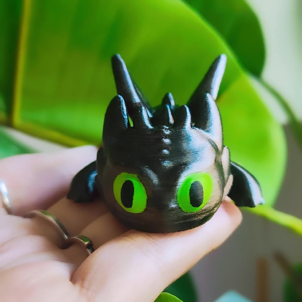 Pack Pareja de Dragones Cómo Entrenar a Tu Dragón 3D Pintados a Mano | WitchBelyArt