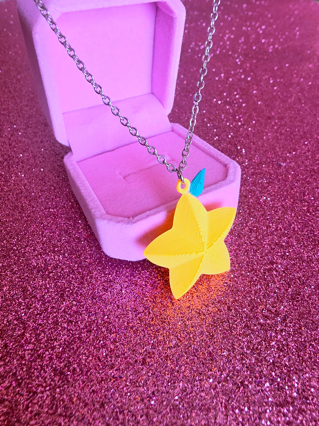 Collar Paopu Kingdom Hearts – Charm 3D Pintado a Mano | WitchBelyArt