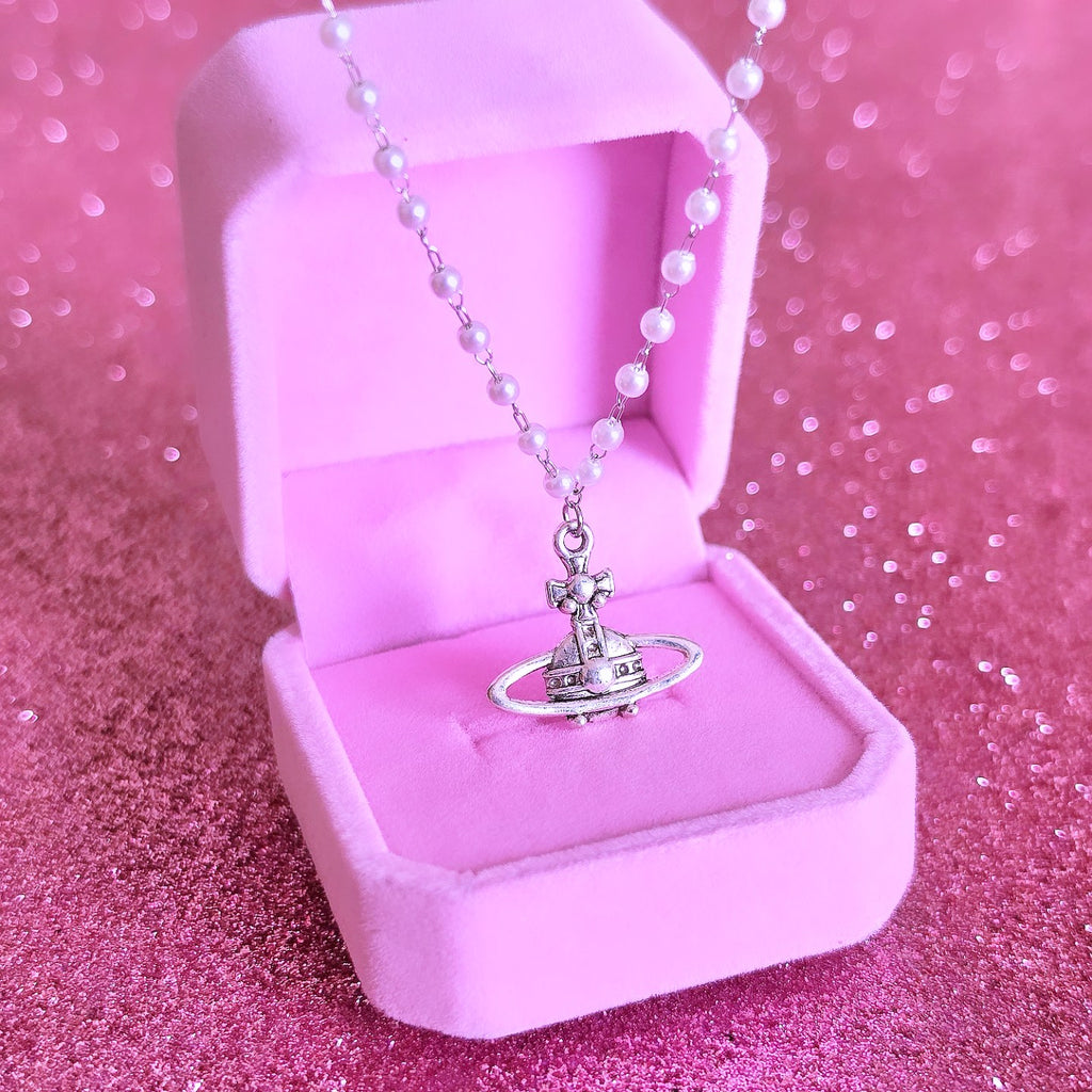 Collar Nana Anime – Collar de Acero Inoxidable con Perlas y Charm