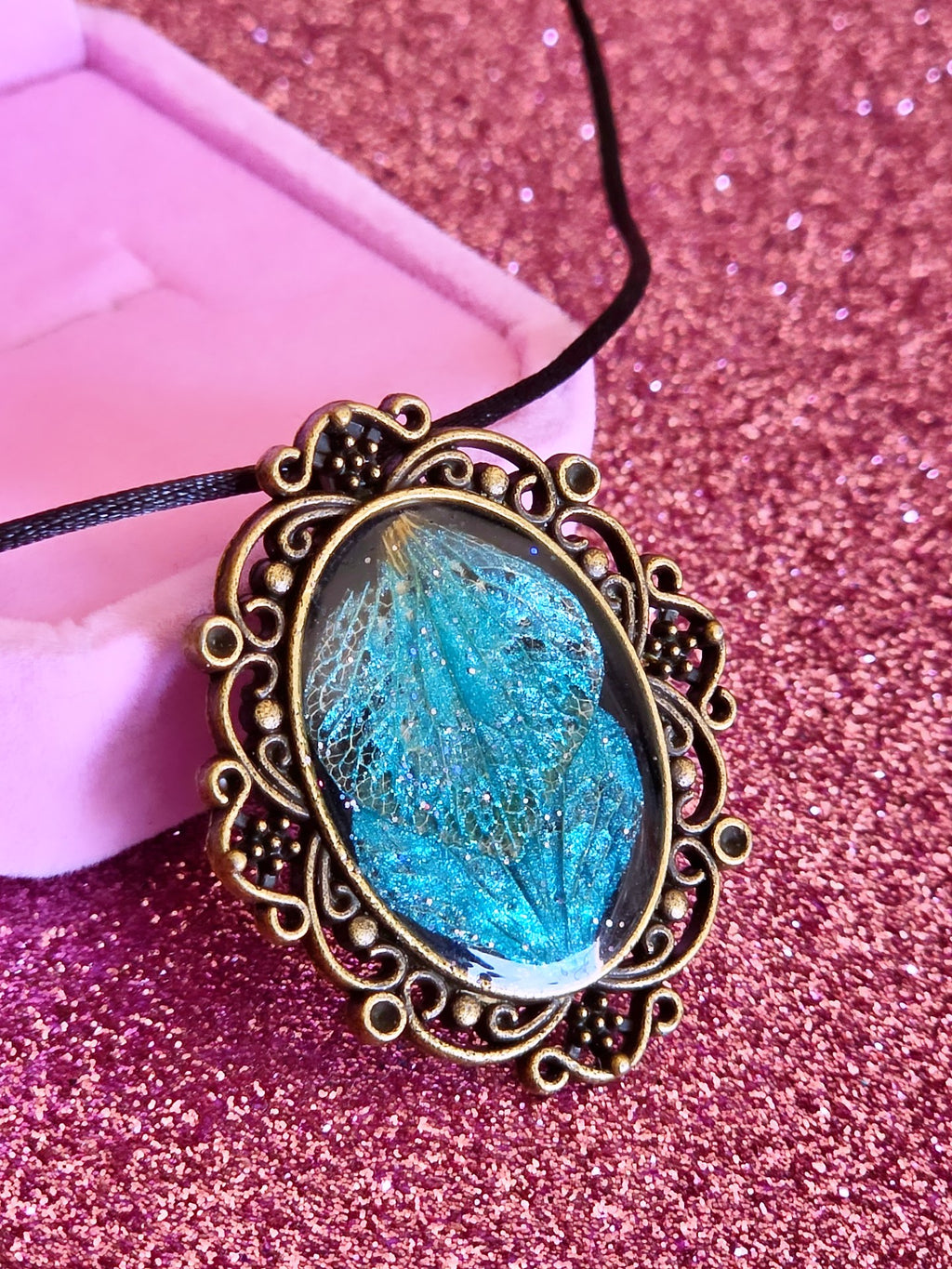 Collar Hortensia en Resina | Joya Artesanal Hecha a Mano
