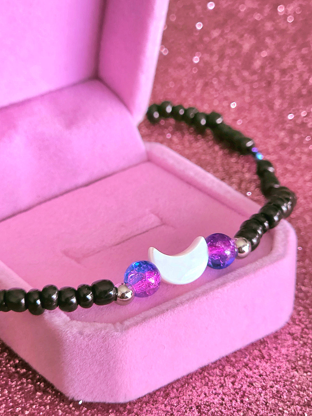 Gargantilla negra lunar witchy