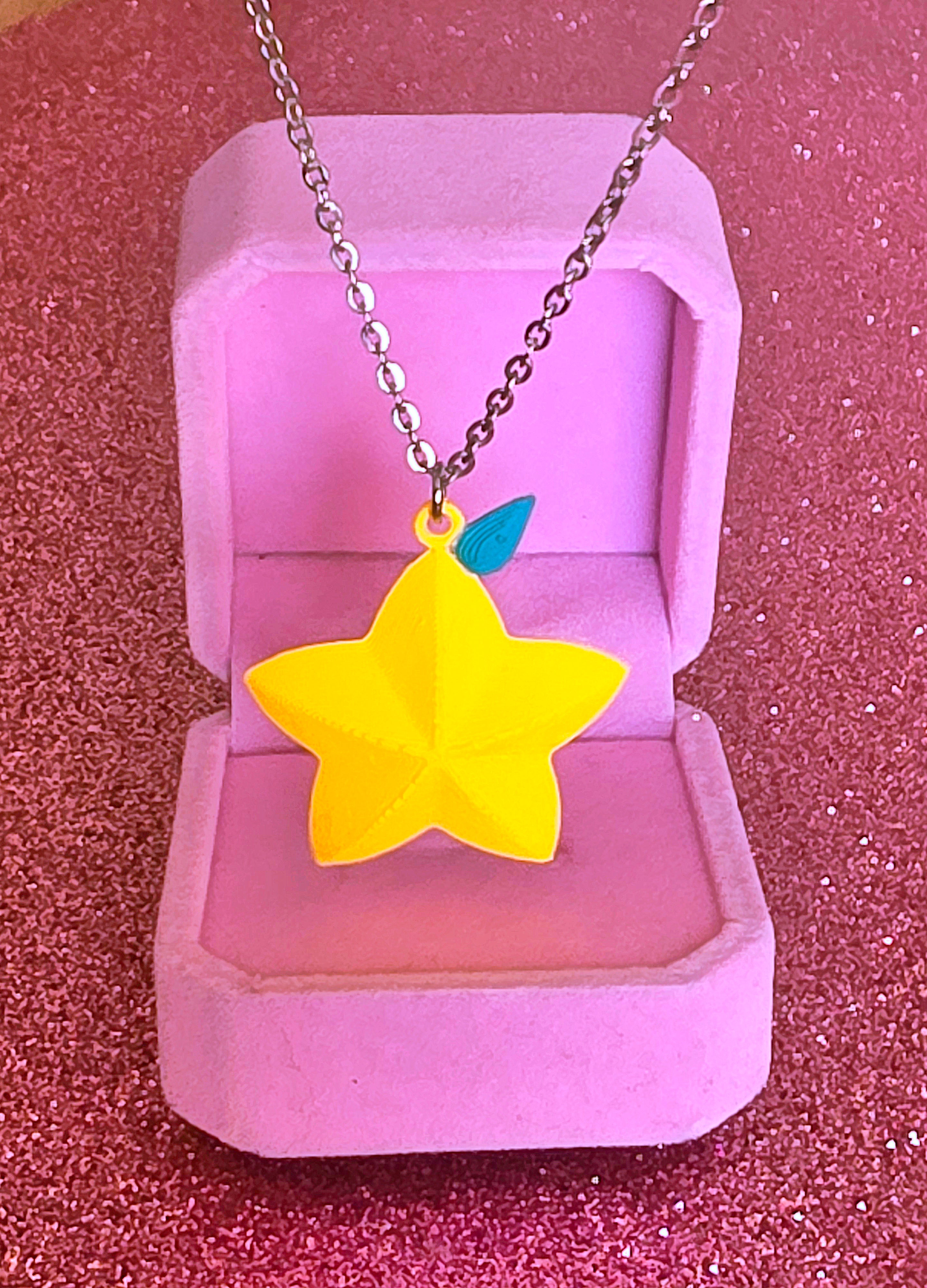 Collar Paopu Kingdom Hearts – Charm 3D Pintado a Mano | WitchBelyArt